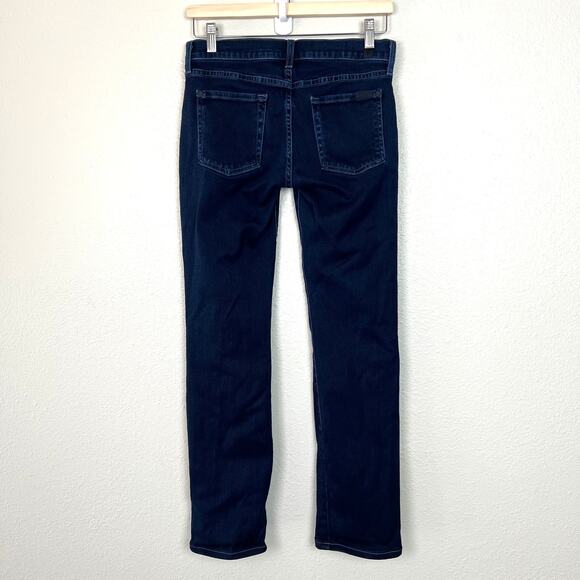 7 For All Mankind Women's Sz 28 The Skinny Bootcut Jeans Dark Wash Stretch Denim - Picture 7 of 11